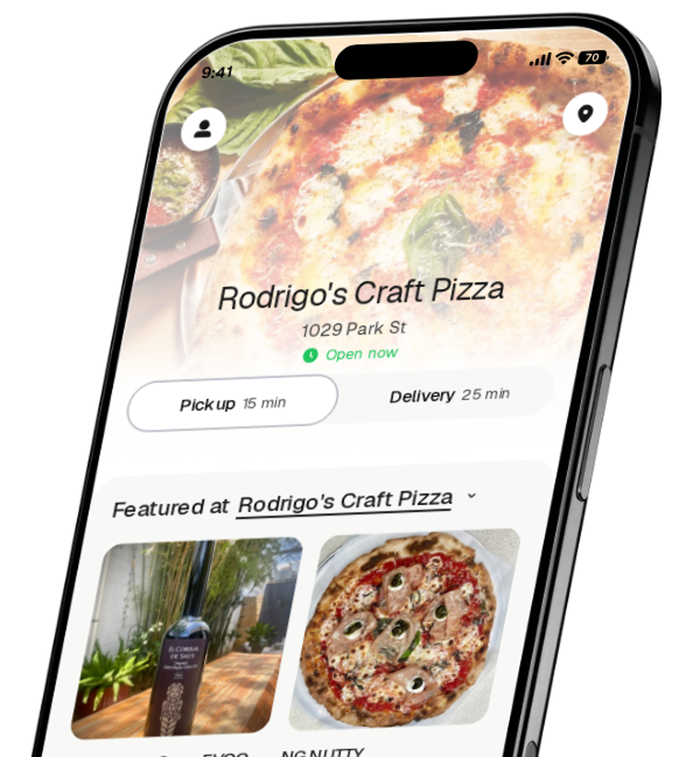 Rodrigo's Craft Pizza app preview